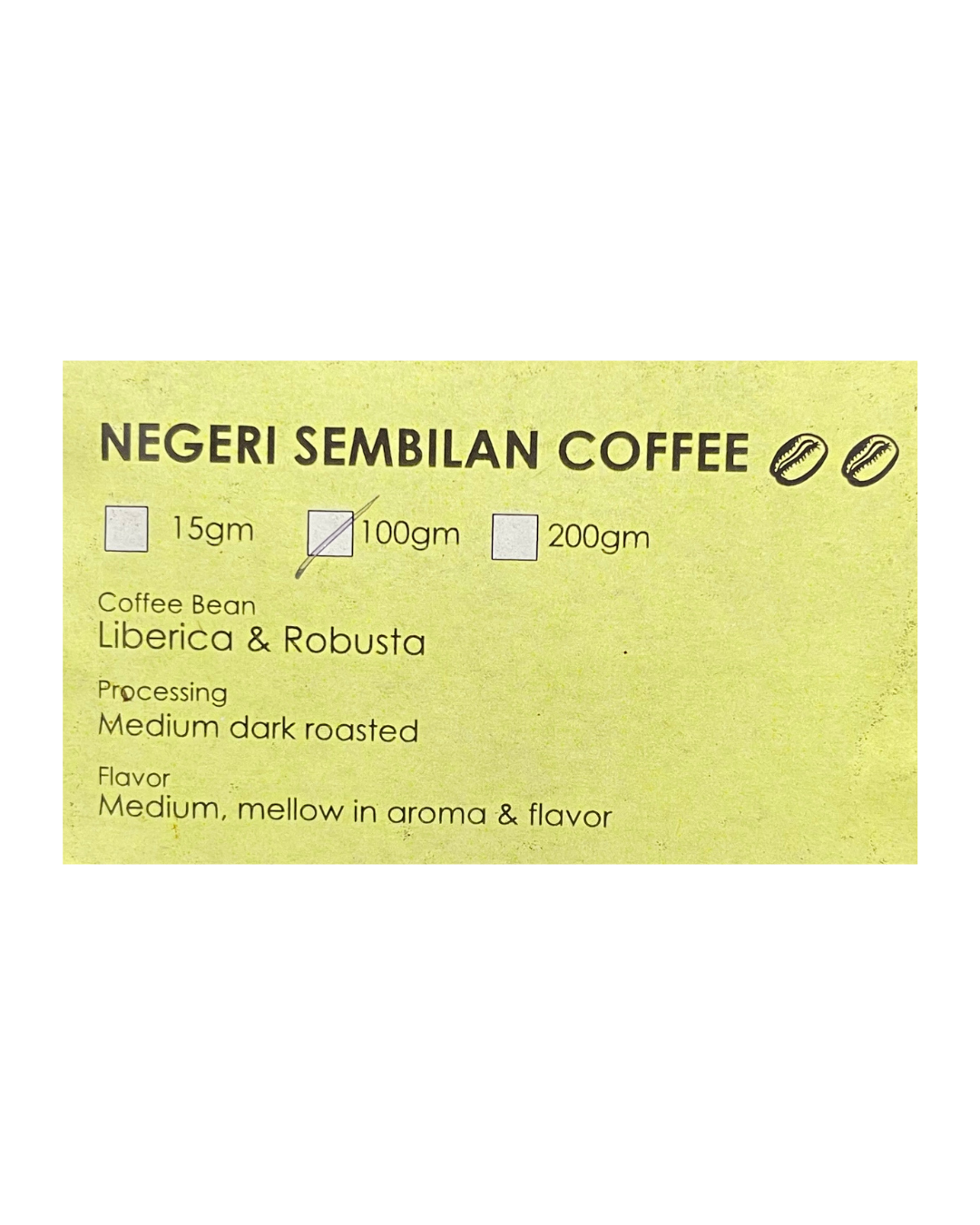 Negeri Sembilan Liberica & Robusta Coffee