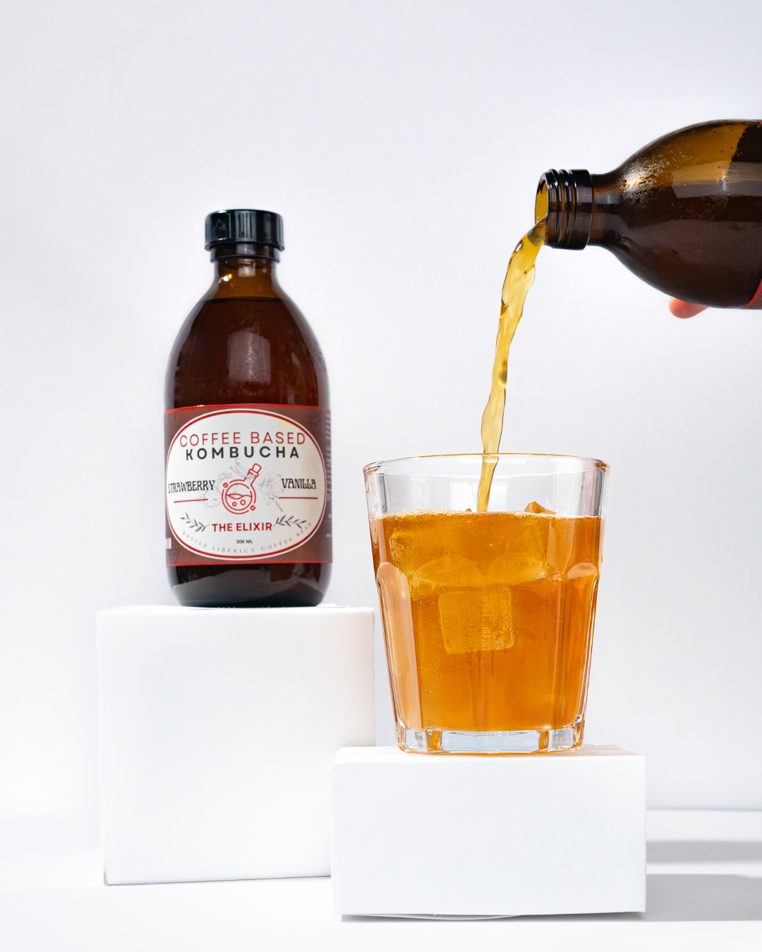 ☕Strawberry & Vanilla Coffee Kombucha