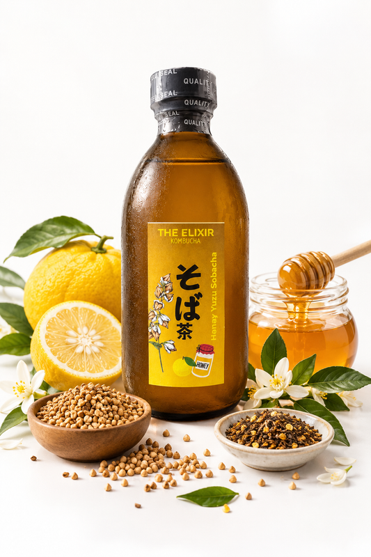 Honey Yuzu Sobacha - Seasonal Tea Kombucha