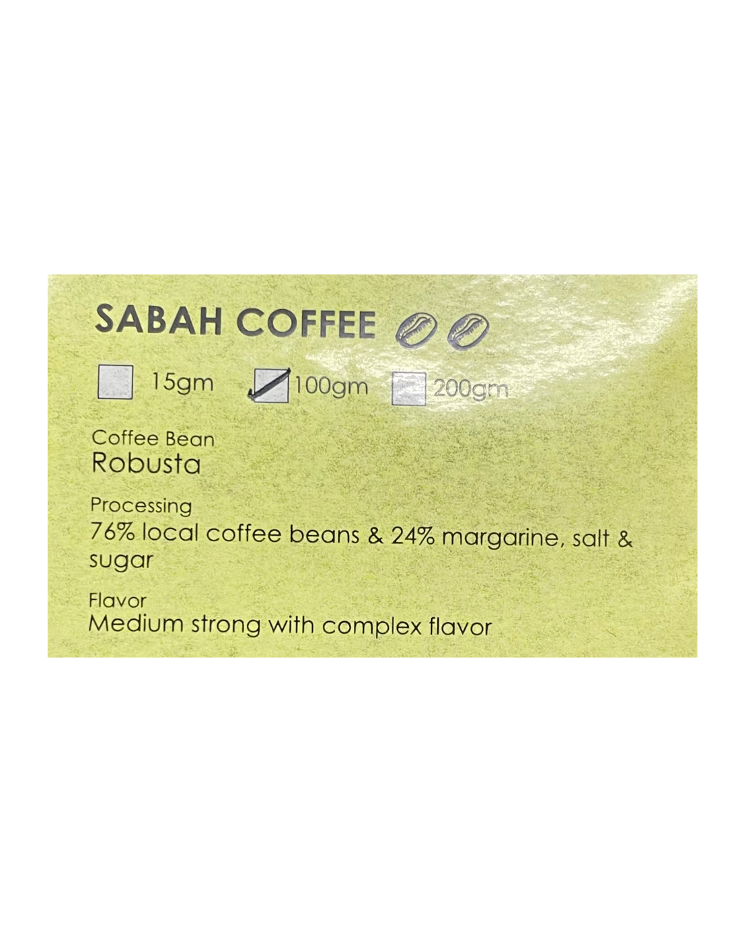 Sabah Robusta Coffee
