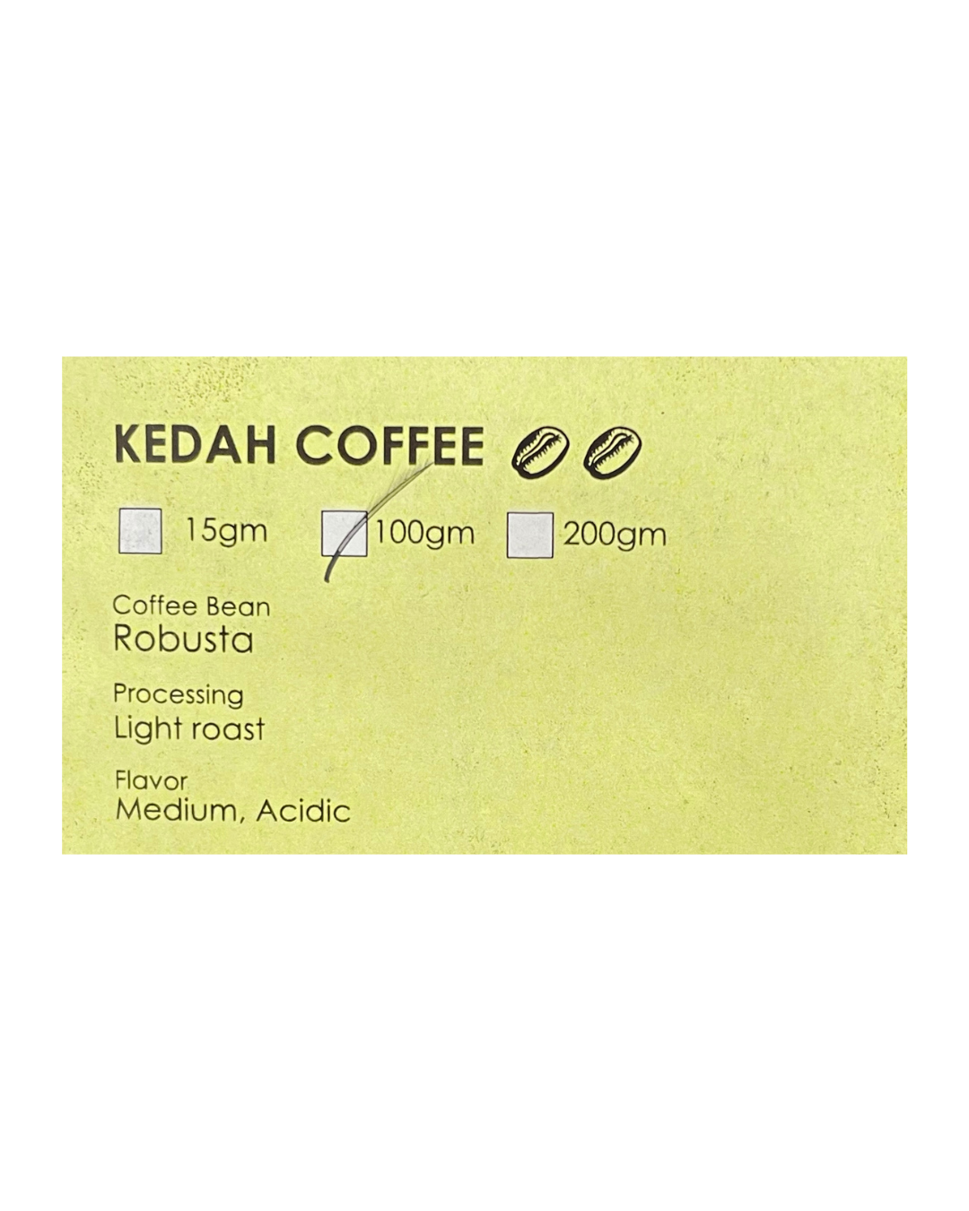 Kedah Robusta Coffee