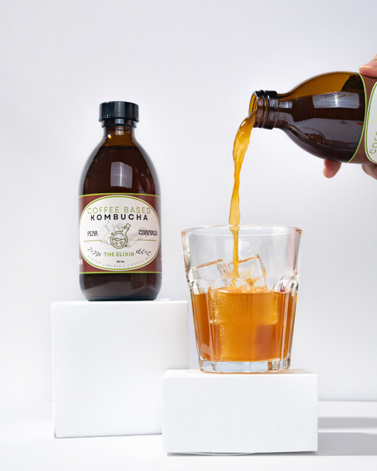 ☕Pear & Cinnamon Coffee Kombucha