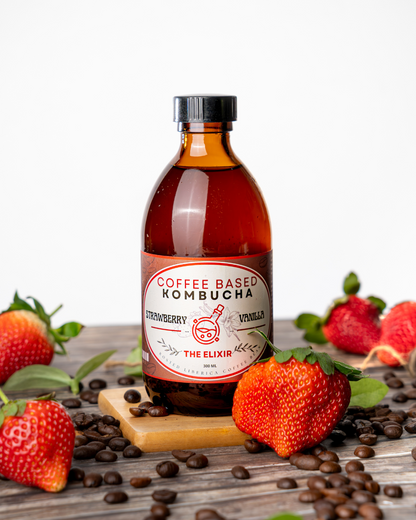 ☕Strawberry & Vanilla Coffee Kombucha
